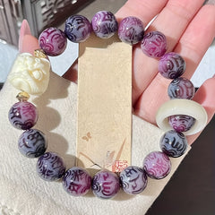 Bohemian Bodhi Bracelet - Natural Wood Beads with Earthy Tones for Spiritual Harmony and Casual Elegance