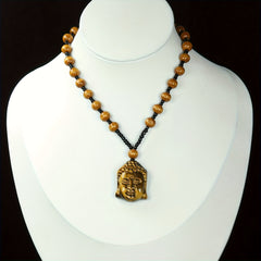 Natural Tiger Eye Necklace - Elegant Pendant for Protection & Prosperity Energy