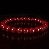 Cinnabar Bracelet - Pure Red Charm for Energy Balance & Spiritual Harmony