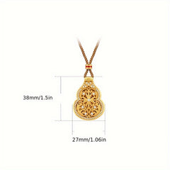 Golden Religious Pendant Necklace - Spiritual Energy & Faith Jewelry for Daily Wear