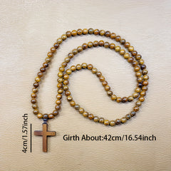 108-Bead Agarwood Prayer Beads Necklace - Spiritual Energy for Meditation & Protection