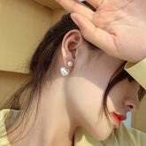 Elegant Heart-Shaped Stud Earrings for Daily Wear - Minimalist Design with Spiritual Energy