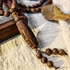Miya Bracelet 108 Agarwood Beads - Spiritual Energy for Meditation & Protection