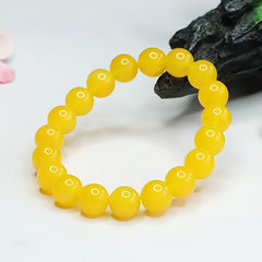 5A Yellow Crystal Bracelet - Wealth Attraction & Meditation Energy for Daily Wear