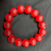 Natural Red Jasper Bead Bracelet for Grounding, Vitality & Emotional Balance