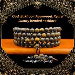 Premium Agarwood Round Beads Necklace & Bracelet - Spiritual Harmony & Energy Balance Jewelry