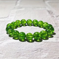 6-8-10-12-14mm Natural Olive Stone Bracelet Sun Wheel Heart Wheel Freedom Confidence Gift