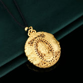 Gold-Plated Triple Buddha Pendant Necklace Spiritual Harmony & Protection Jewelry