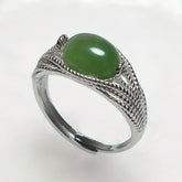 Natural Stone Inlaid Couple Rings - Beach Party Energy for Men & Women