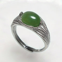 Natural Stone Inlaid Couple Rings - Beach Party Energy for Men & Women