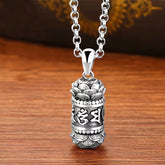 Mantra Prayer Box Pendant Necklace — Protection, Healing Energy & Spiritual Harmony Talisman