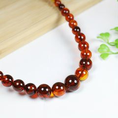 Bohemian Imitation Amber Necklace - Natural Color Variations for Casual Attire with Positive Energy