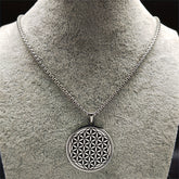 Flower of Life Necklace - Sacred Geometry Protection & Energy Balance