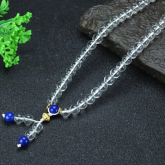 Elegant Natural Stone Beaded Sweater Chain for Women with Positive Energy Flow and Sweet Style