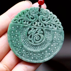 Nature Stone Pendant Necklace - Natural Harmony & Good Luck Energy