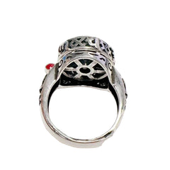 Vintage-Inspired Rotatable Vajra Mantra Ring - 18K Gold Plated Spiritual Accessory for Protection & Prosperity