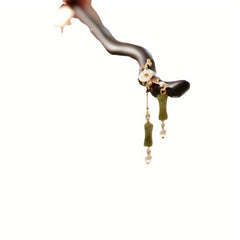 Bamboo Imitation Sandalwood Hairpin - Ancient Style Elegance with Spiritual Energy