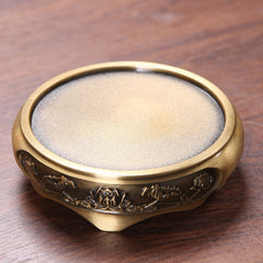 Brass Lotus Incense Burner - Bronze Finish for Meditation & Home Decor Energy