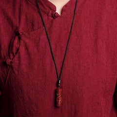 Cinnabar Zodiac Dragon Openable Pendant - Lucky Peace & Harmony Energy Jewelry