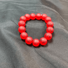 Natural Red Jasper Bead Bracelet for Grounding, Vitality & Emotional Balance