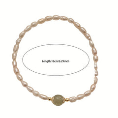 Elegant Baroque Freshwater Pearl Bracelet Harmony Balance Natural Energy Enhancement