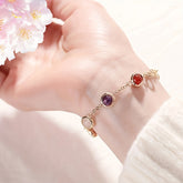1pc Women's Elegant Luxury Natural Stone & Crystal Bead Bracelet - Multi-Color Energy Boost - Perfect Gift for Special Occasions