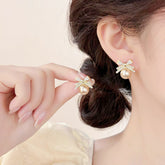 Elegant Bow & Butterfly Clip-On Earrings with Positive Energy - Retro Vintage Style for Daily Wear
