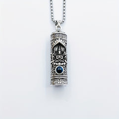 Vintage-Inspired Rotating Buddha Pendant Necklace - Spiritual Protection & Serenity