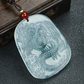 Natural Stone Dragon Pendant Necklace - Unisex Talisman for Power, Protection, and Prosperity