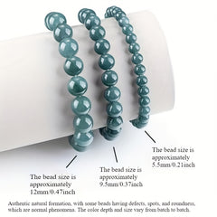 Men's & Women's Natural Stone Bracelet - Teal Beads for Harmony & Balance