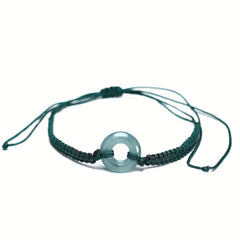 Minimalist Natural Stone Peace Ring Bracelet - Harmony Enhancing Adjustable Design for Mother's Day