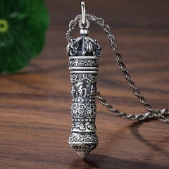 Vajra Retro Pendant with Rotating Opening - Protection & Spiritual Energy