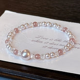 Spring-Summer Gentle Strawberry Bracelet - Lightweight Luxury Hand Chain for Fresh Energy