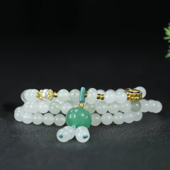 Vintage-Inspired Natural Stone Beaded Bracelet for Men - Multi-Layer, Fashionable Accessory