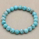 Vintage Turquoise Bracelet - Natural Stone Energy for St. Patrick's Day & Casual Wear