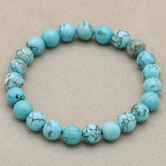 Vintage Turquoise Bracelet - Natural Stone Energy for St. Patrick's Day & Casual Wear