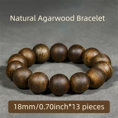 Vintage Buddhist Beaded Bracelet: High-Density Beads for Men's Spiritual Energy