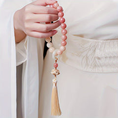 Pink Bodhi Root Bracelet Harmony Love Energy Balance Gift