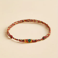 Lucky Fish Knot Bracelet — Handmade Adjustable Woven String, Energy of Prosperity, Protection & Harmony