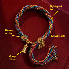 Retro Tibetan Hand-Woven Bracelet – Ethnic Charm & Adjustable Daily Wear