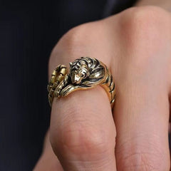925 Silver Tiger Ring for Courage & Protection - New Vintage Chinese Zodiac Design