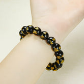 Men's Black Onyx Bracelet for Strength, Protection, and Harmonious Energy