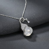 Modern Gourd Pendant Talisman - Health Wealth Longevity Feng Shui Protection Unisex Jewelry