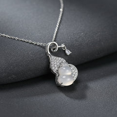 Modern Gourd Pendant Talisman - Health Wealth Longevity Feng Shui Protection Unisex Jewelry