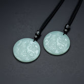 Natural Stone Carved Peacock Pendant Necklace – Symbol of Beauty & Spiritual Awakening