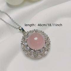 New Pigeon Egg Inlaid Pendant - Harmony and Spiritual Protection Talisman