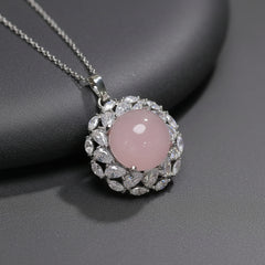 New Pigeon Egg Inlaid Pendant - Harmony and Spiritual Protection Talisman