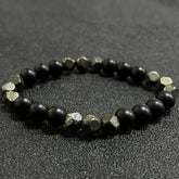 Pyrite Abundance Bracelet - Prosperity & Protection Crystal Jewelry for Men & Women