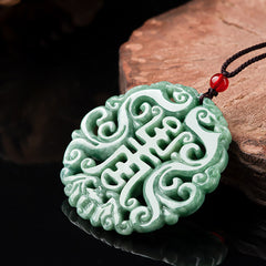 Stone Hollow Zodiac Dragon Sign Pendant – Traditional Symbol for Harmony & Prosperity