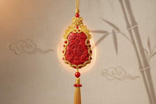 The Design Philosophy of the Lucky Cinnabar Pendant: How Shape, Color and Craft Create Grounding and Heart-Centered Energy